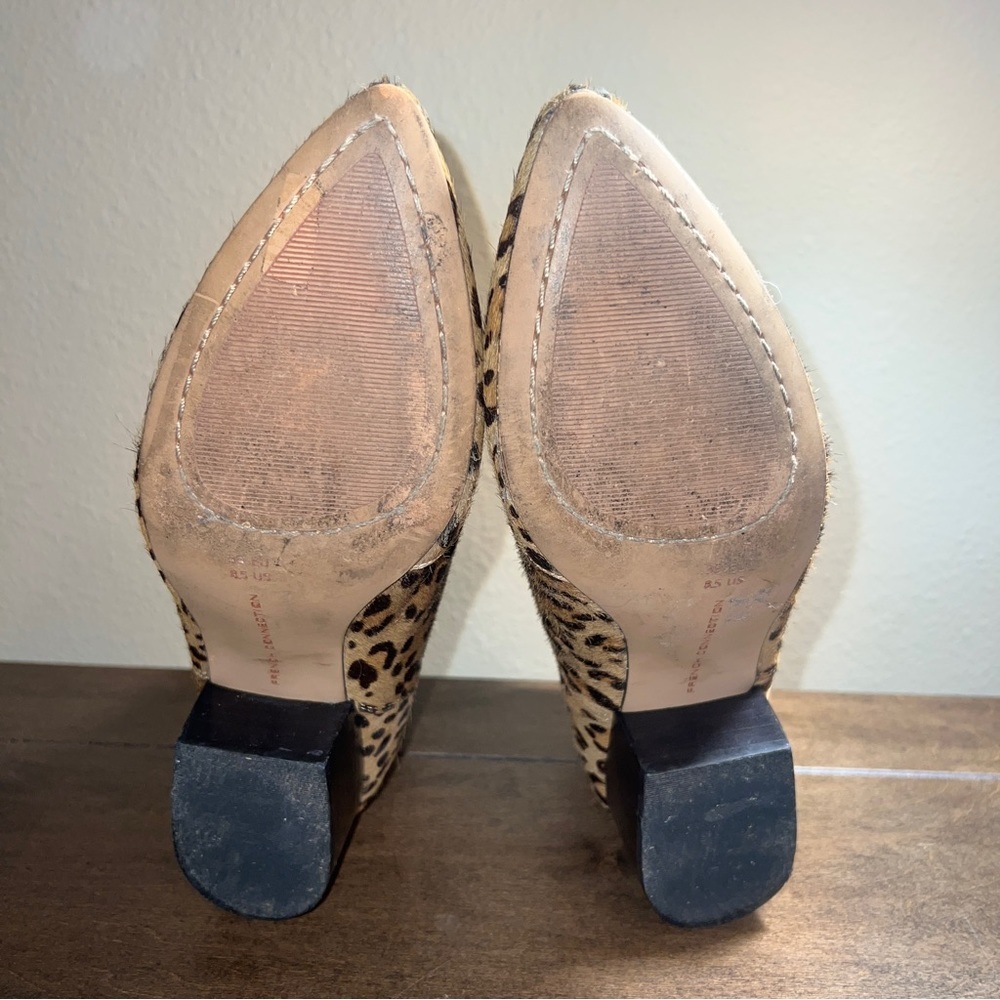 French Connection Size 8.5 cow hair Cheetah printed Booties.Worn Once No Damage - Picture 6 of 7